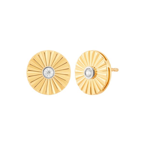 Topper Italia Gold Starburst Earrings Online now