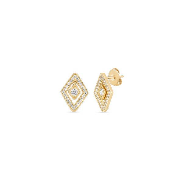 Roberto Coin Diamante Diamond Stud Earrings Online Sale