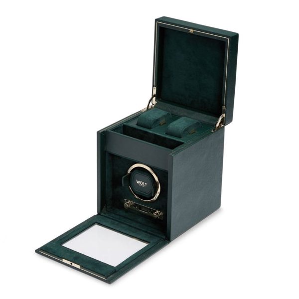 Wolf British Racing Single Watch Winder with Storage Online Sale