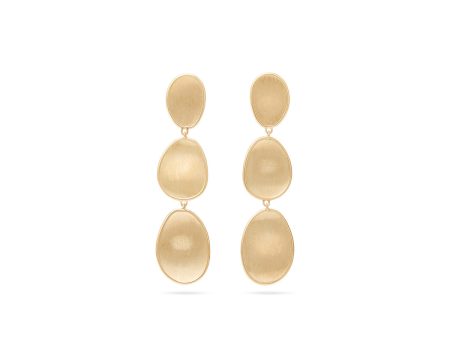 Marco Bicego Lunaria Three-Drop Large Earrings on Sale