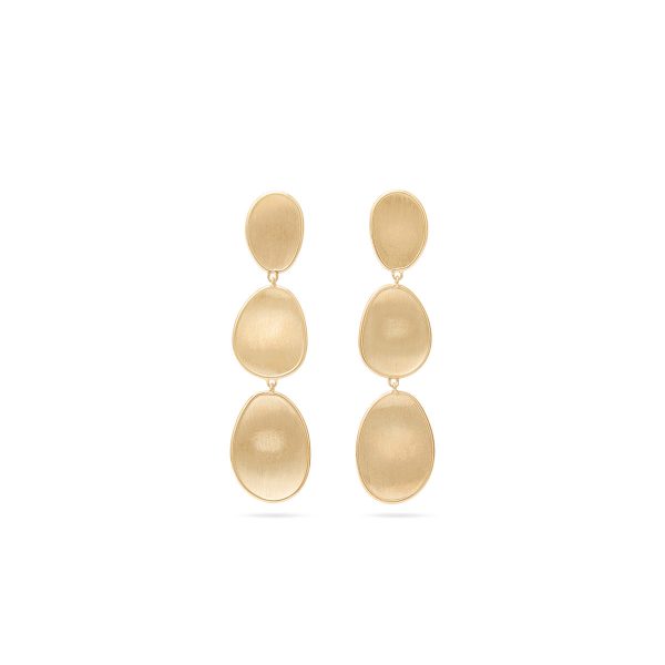 Marco Bicego Lunaria Three-Drop Large Earrings on Sale