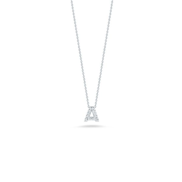 Roberto Coin Tiny Treasures Diamond Love Letter “A” Necklace on Sale