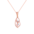 14k (585) Rose Gold And Diamond Pendant For Women Cheap