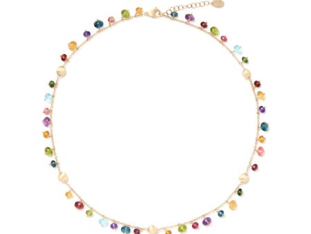 Marco Bicego Africa Single-Strand Mixed Gemstone Necklace Fashion