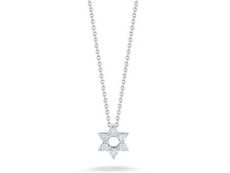 Roberto Coin Diamond Star of David Necklace 001610AWCHX0 Supply