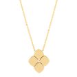 Topper Italia Gold Moveable Square Pendant Necklace Fashion