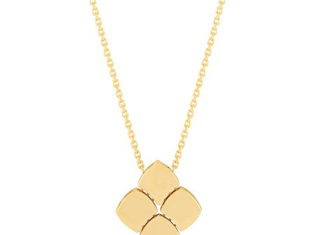 Topper Italia Gold Moveable Square Pendant Necklace Fashion