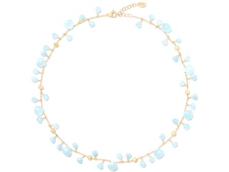 Marco Bicego Paradise Single Strand Aquamarine Necklace Sale