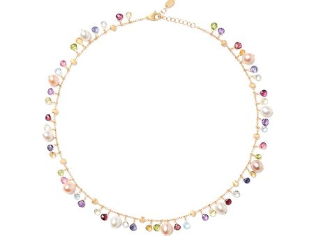 Marco Bicego Paradise Single Strand Gemstone Necklace With Freshwater Pearls For Discount