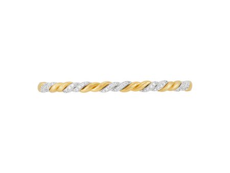 Topper Italia Gold Twisted Cuff Bangle Bracelet Cheap