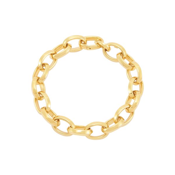 Topper Italia Gold Oval Link Bracelet Online Hot Sale