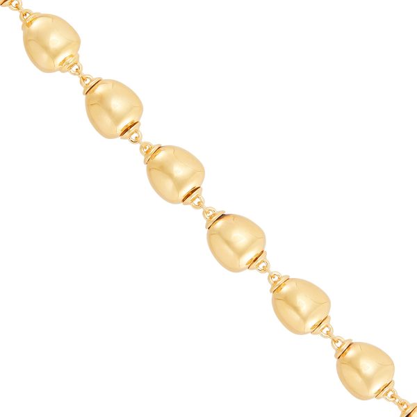 Topper Italia Gold Multi-Shaped Moveable Links Bracelet For Discount