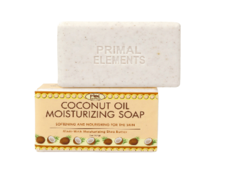 Luxury Coconut Oil Moisturizing Soap | Primal Elements For Sale