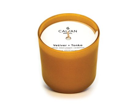 Vetiver + Tonka Dignity Series Glass Jar Soy Candle | Calyan Wax Co. - 5.3 oz Fashion