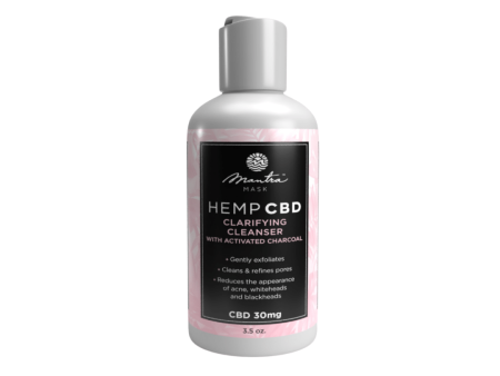 Hemp CBD Clarifying Cleanser With Activated Charcoal | Mantra Mask Discount