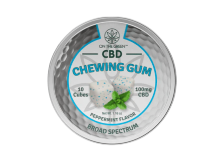 Peppermint Chewing gum (10MG per gum) (10 per Pack) | On The Green Fashion