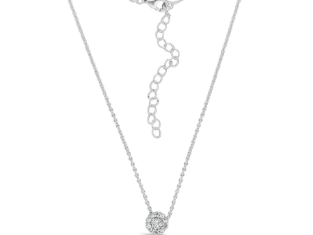 Pure Shine Halo Pendant Necklace | Little Sparkles Fashion