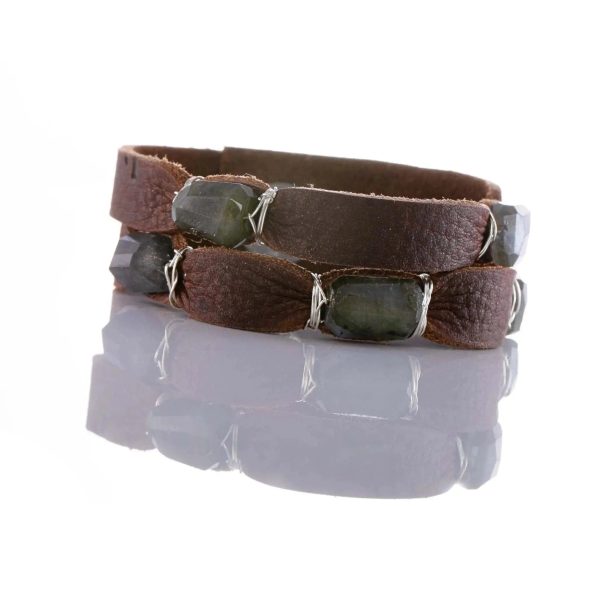 Mini Cinco Leather Wrap Bracelet | Liv & B on Sale