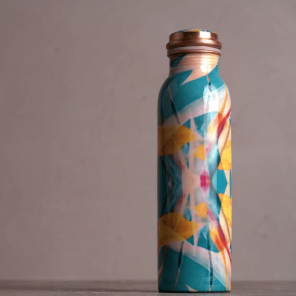 Bird of Paradise Full Wrap Print Copper Bottle (34oz) | Lucky Owl Fashion