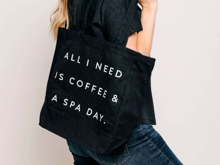 Coffee & Spa Day Tote Bag | Lucky Owl Supply