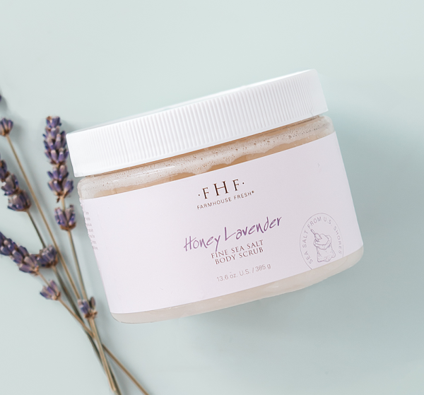 Honey Lavender Fine Sea Salt Body Scrub | Farmhouse Fresh Supply