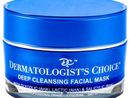 Deep Cleansing Facial Mask with AHA and BHA | Dermatologist s Choice For Discount