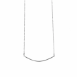 Rounded Bar Sterling Silver Necklace | Liv & B Hot on Sale