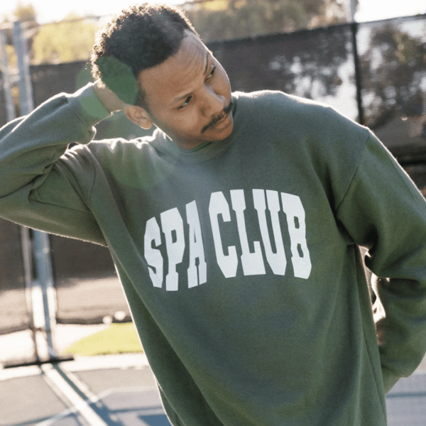 Spa Club Crew Neck Sweatshirt | Lucky Owl Online now