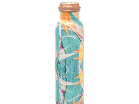 Bird of Paradise Full Wrap Print Copper Bottle (34oz) | Lucky Owl Fashion