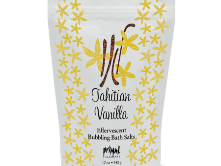 Tahitian Vanilla Bubbling Bath Salts | Primal Elements For Cheap