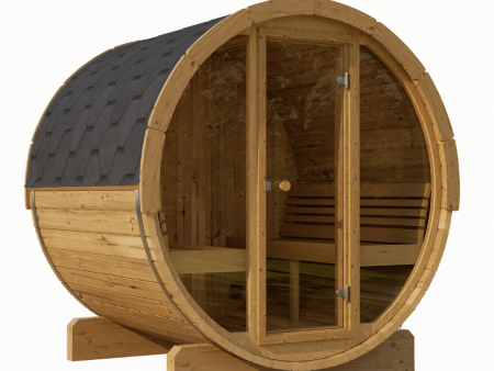 E7G Barrel Sauna - 4-6 Person | Western Sol Cheap