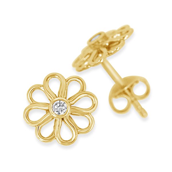 Wildflower Stud Earrings | Little Sparkles For Discount