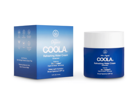 Refreshing Water Cream Organic Face Sunscreen SPF 50 | COOLA on Sale