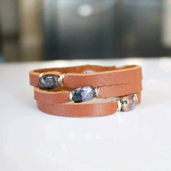 Mini Cinco Leather Wrap Bracelet | Liv & B on Sale