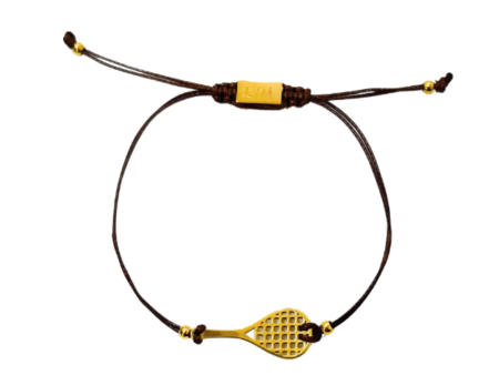 Savannah Cord Bracelet with Tennis Racket | Love You More Sale