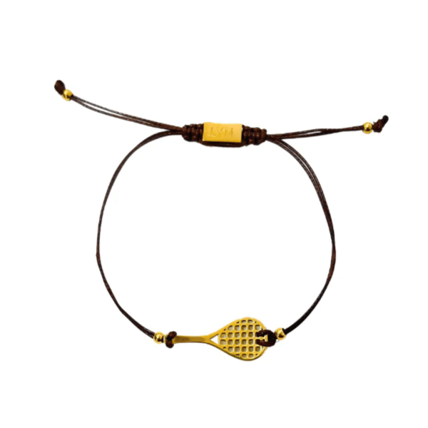 Savannah Cord Bracelet with Tennis Racket | Love You More Sale