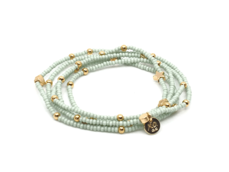 Wonder Wrap Bracelet (Mint & Gold Multi) | Love You More Sale