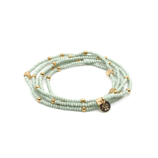 Wonder Wrap Bracelet (Mint & Gold Multi) | Love You More Sale