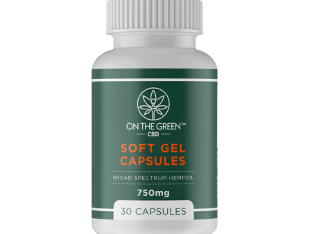 Soft Gel Capsules Broad Spectrum Distillate THC-Free - 30 ct | On The Green on Sale