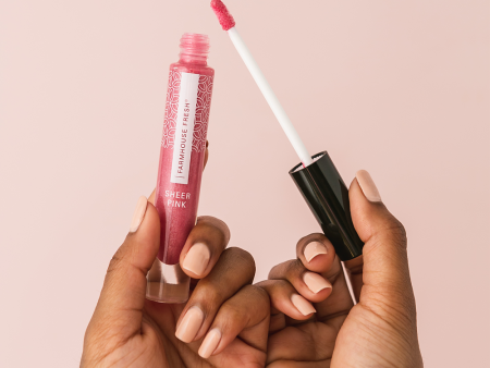 Vitamin Glaze® Oil Infused Lip Gloss – Sheer Pink | Farmhouse Fresh Sale