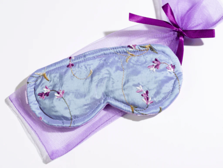 Sleep Mask Lavender In Embroidered Satin | Sonoma Lavender Cheap