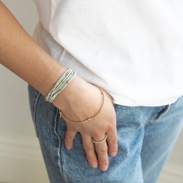 Wonder Wrap Bracelet (Mint & Gold Multi) | Love You More Sale