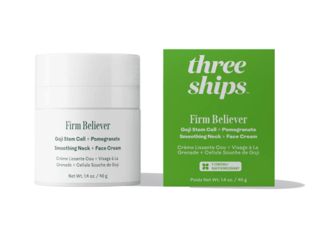 Firm Believer Goji Stem Cell + Pomegranate Smoothing Neck + Face Cream | Three Ships on Sale