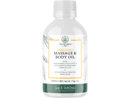 Energizing Massage & Body Oil 250mg Broad Spectrum CBD Oil | On The Green Fashion