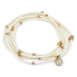 Wonder Wrap Bracelet (White Pearl & Gold Multi) | Love You More Hot on Sale