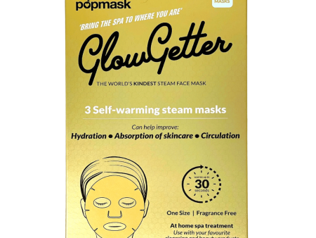 GlowGetter-  3 Steam Self-Warming Face Masks | Popmask Sale