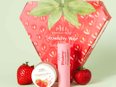 Strawberry Wine 2-Step Luscious Lip Kit | FarmHouse Fresh Cheap