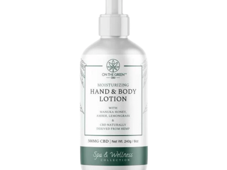 Manuka Honey Hand & Body Lotion 500MG Broad Spectrum CBD Oil | On The Green Cheap