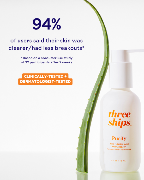 Purify Aloe + Amino Acid Gel Cleanser | Three Ships For Cheap