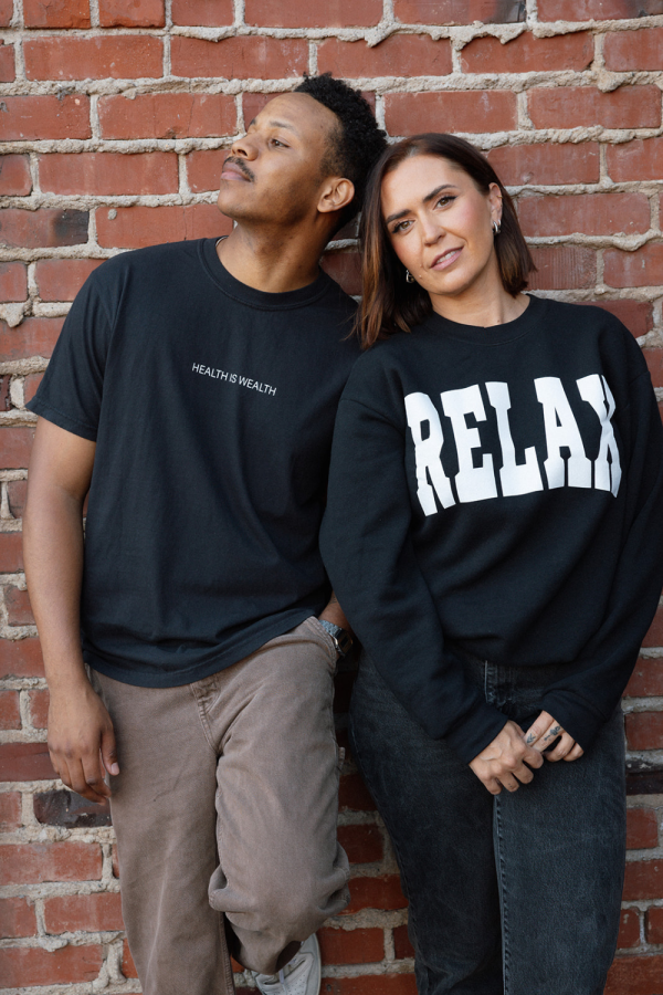 RELAX Collegiate Crew Neck Sweatshirt | Lucky Owl Hot on Sale